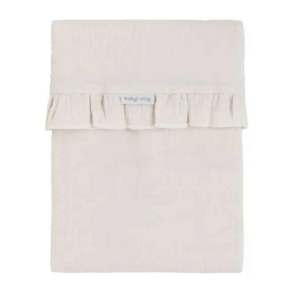 Baby's Only Calm Wieglaken Met Ruffle - Warm Linen