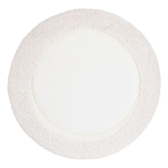 Baby's Only Hoeslaken Boxmatras Rond - Snow - Ø95 cm - Wolwit