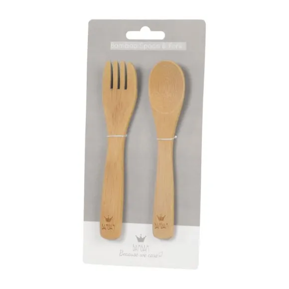 BamBam Bamboo Vork En Lepel