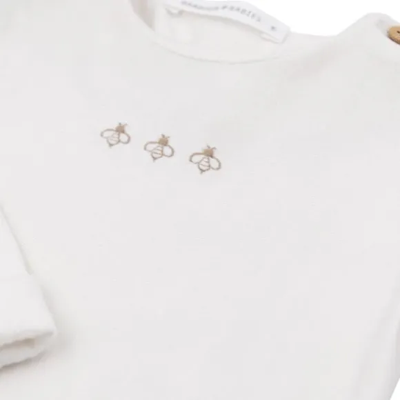 Bamboom Jumpsuit Met Voetjes Bees - Cream - 1 M