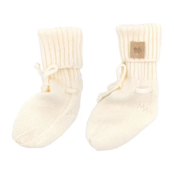 Bamboom Knitted Slofjes Wit