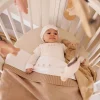 Bamboom Muts Bees - Cream - Maat S (0-4M)
