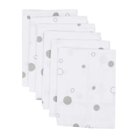 Basicline Bubble Hydrofiel Luiers Grey 6 Stuks