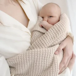 Bemini Deken - Knitty - 80x100 cm - Sesame