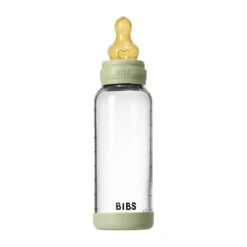 BIBS Fles - Medium Flow - 240 ml - Glas/Latex - Sage