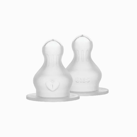 BIBS Flesspeen Rond - Medium Flow - 2 Pack - Silicone