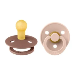 BiBs Retro Fopspeen Woodchuck / Blush 6-18 Mnd 2 Stuks