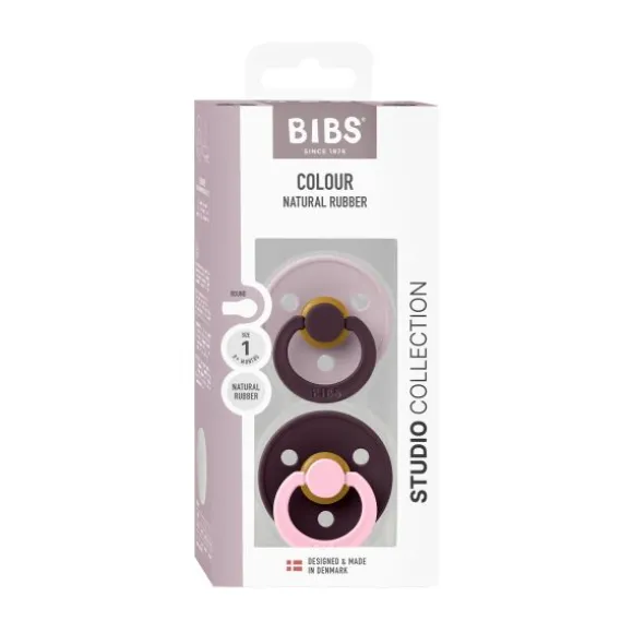 BiBs Studio Fusion Fopspeen - Rond - 2 Stuks - 6-18 Mnd - Sage/Hunter Green