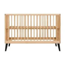 Bopita Fay Bed 60×120 cm - Naturel/Mat Zwart
