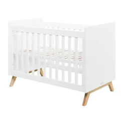Bopita Fenna Babykamer Wit / Naturel | Bed 60 x 120 cm + Commode