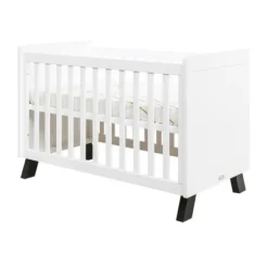 Bopita Juno Ledikant - 60x120 cm - Wit/Zwart