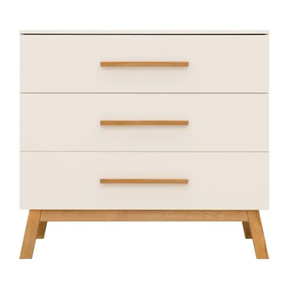 Bopita Kaleo Babykamer - Dune / Rose Wood | Bed 60 x 120 cm + Commode