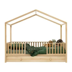 Bopita Lucas Bedlade - Naturel - 90 x 200 cm