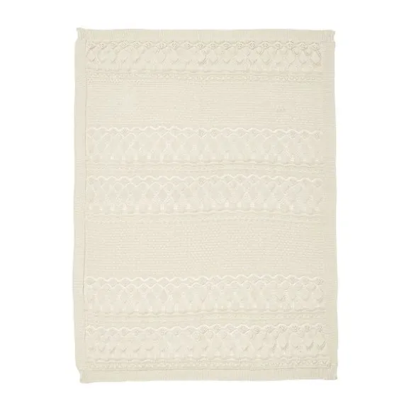 Cam Cam Copenhagen Pointelle Gebreide Baby Deken - Off White