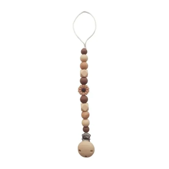 Chewies & More Speenclip - Daisy - Wood Brown