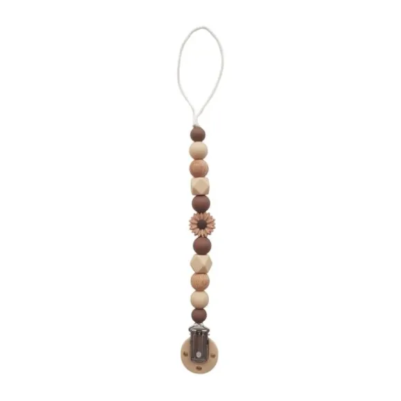 Chewies & More Speenclip - Daisy - Wood Brown