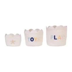 Childhome Flower Mand – 30 cm - Ecru