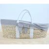 Childhome Moses Mand Inclusief Matras - Naturel - Jersey Bekleding Grijs