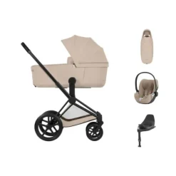 Cybex Priam 5 Comfort Kinderwagen Bundel - Matt Black/Cozy Beige