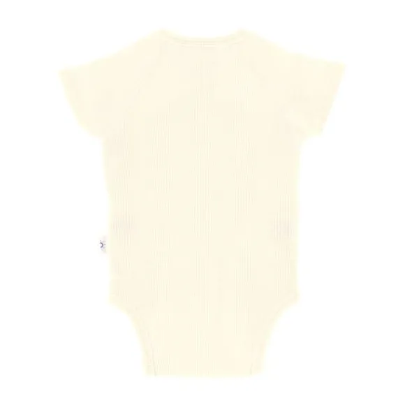 DAY Overslagromper Korte Mouw Rib - Mt. 50/56 - Cream
