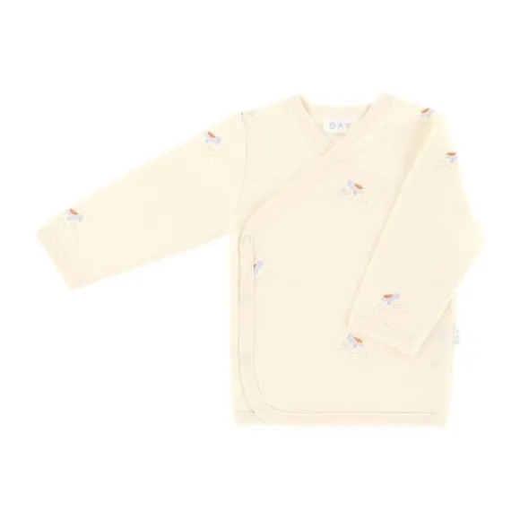 DAY Overslag T-Shirt - Cream - Mt. 50/56