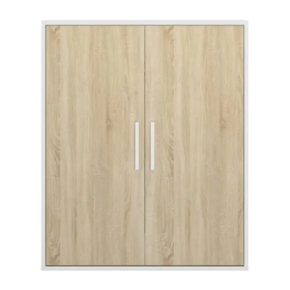Diagone Onderkast Schuine Wand 2-Deurs - Eik / Wit