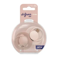 Difrax Dynamic Lovi Prime Fopspeen - 0-6mnd - 2st. - Nude / Blush