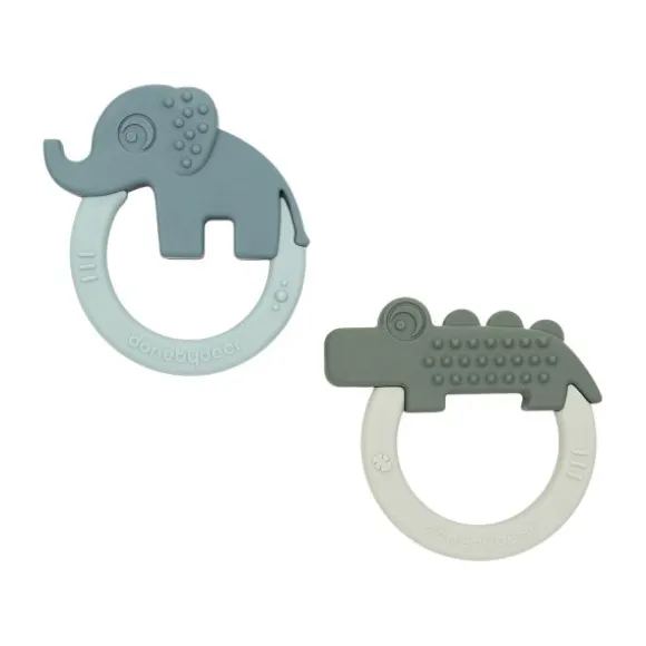 Done By Deer Bijtring - Deer Friends - 2 Stuks - Green/Blue