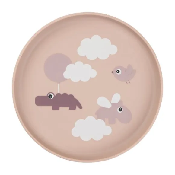 Done By Deer Bord - Happy Clouds - Rond - Silicone - Powder