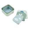 Done By Deer Happy Clouds Snackbox Green 3 Stuks