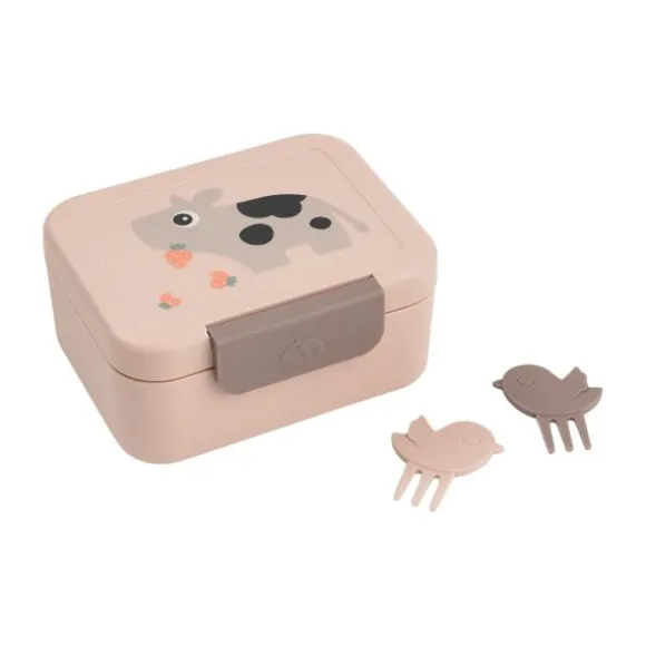 Done By Deer Lunchbox met Snackprikkers - Tiny Farm - Blue