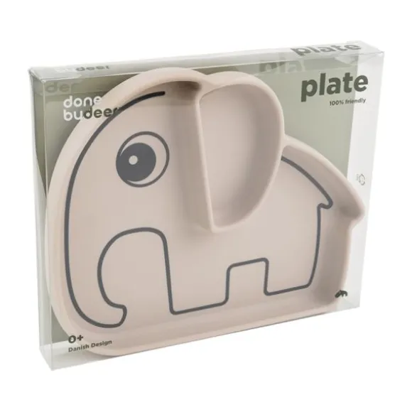 Done By Deer Stick & Stay Snack Bord - Croco - Silicone - Green