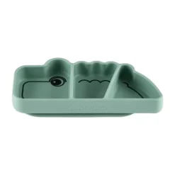 Done By Deer Stick & Stay Snack Bord - Croco - Silicone - Green