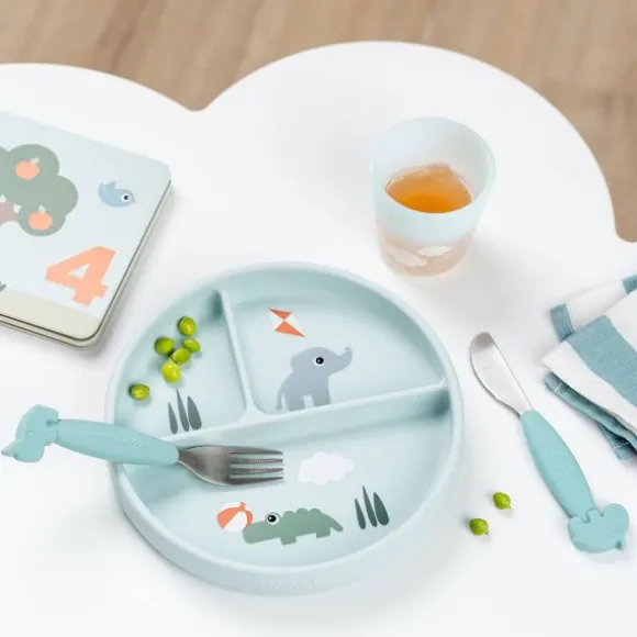 Done by Deer Stick & Stay Vakjesbord - Playground - Rond - Silicone - Powder