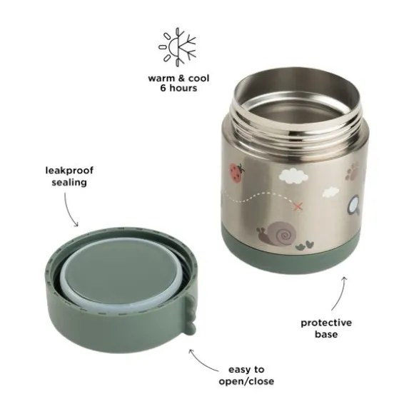 Done By Deer Thermos Voedselpot - Tiny Trails - 300 ml - Green