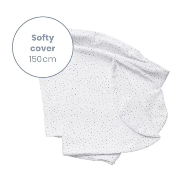 Doomoo Softy Voedingskussenhoes - Silver Dots