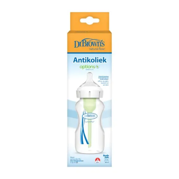 Dr. Brown's Options+ Anti-colic Brede Halsfles 270 ml