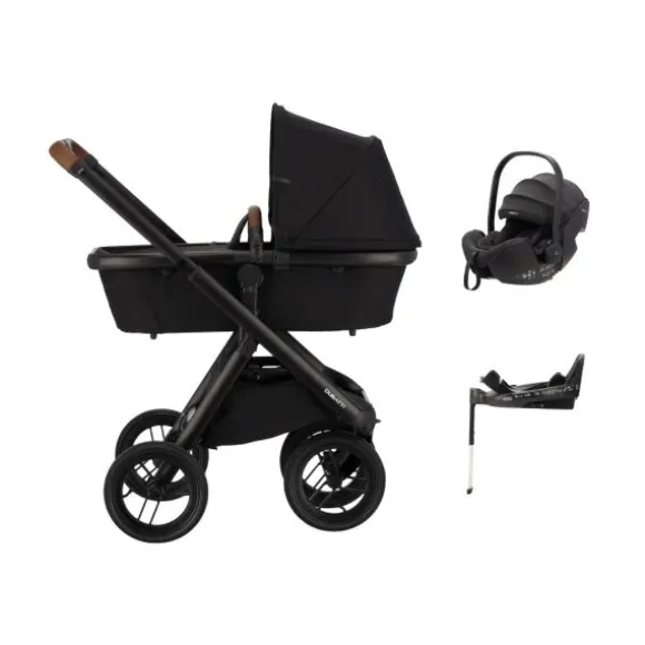 Dubatti One E6 Kinderwagen Dark Brown / Pitch Black | Dubatti by Römer Autostoeltje Babysafe Pro | Vario Base 5Z