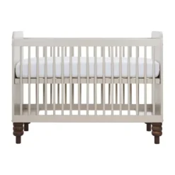 Europe Baby Olivia II Ledikant 60 x 120 cm - Oatmeal / Walnoot - Bold