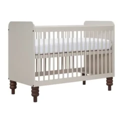 Europe Baby Olivia II Oatmeal / Walnoot - Bold | Ledikant 60 x 120 + Commode