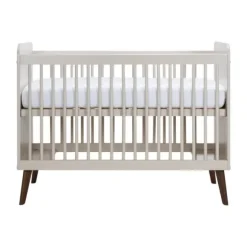 Europe Baby Olivia II Oatmeal / Walnoot - Retro | Ledikant 60x120 + Commode