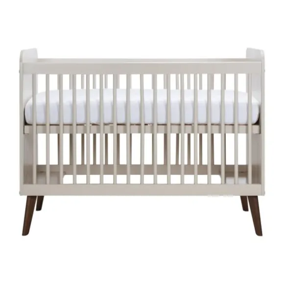 Europe Baby Olivia II Oatmeal / Walnoot - Retro | Ledikant 60x120 + Commode