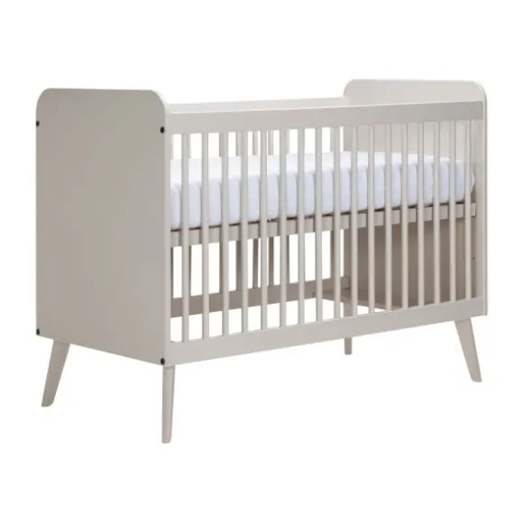 Europe Baby Olivia II Oatmeal / Oatmeal - Retro | Ledikant 60x120 + Commode