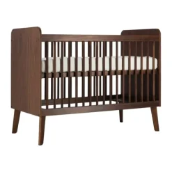 Europe Baby Olivia II Walnoot / Walnoot - Retro | Ledikant 60 x 120 + Commode