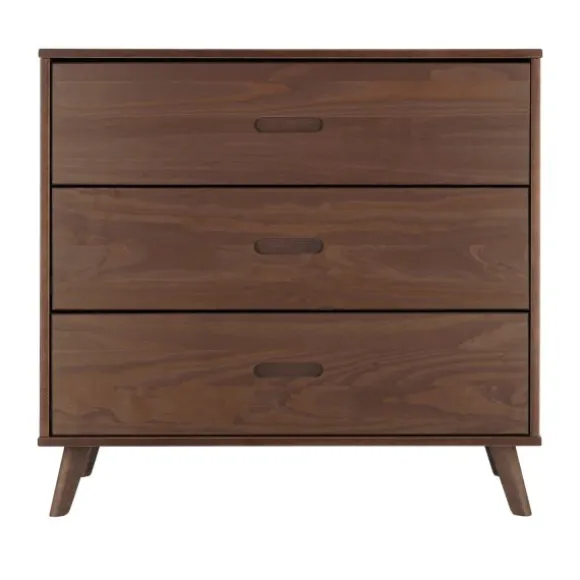 Europe Baby Olivia II Walnoot / Walnoot - Retro | Ledikant 60 x 120 + Commode