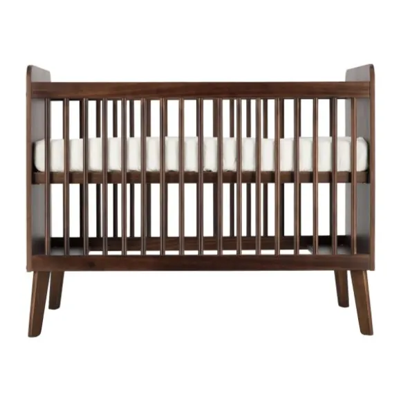 Europe Baby Olivia II Walnoot / Walnoot - Retro | Ledikant 60 x 120 + Commode