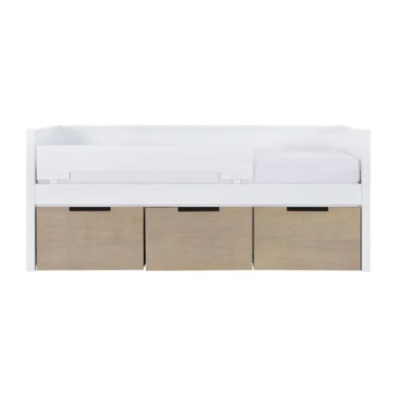 Europe Baby Ralph Bedbank incl. Laden En Uitvalbeveiliging Wit / Accent Hout Look