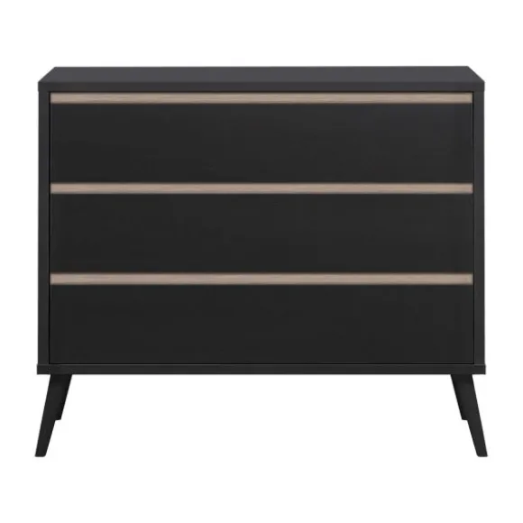 Europe Baby Sterre Commode Zwart / Oak