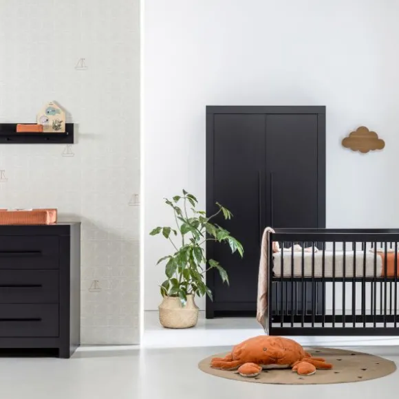 Europe Baby Vittoria III Babybed Zwart 70 x 140 cm