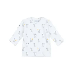 Feetje AOP Giraffe T-Shirt Lange Mouwen Wit Mt. 62